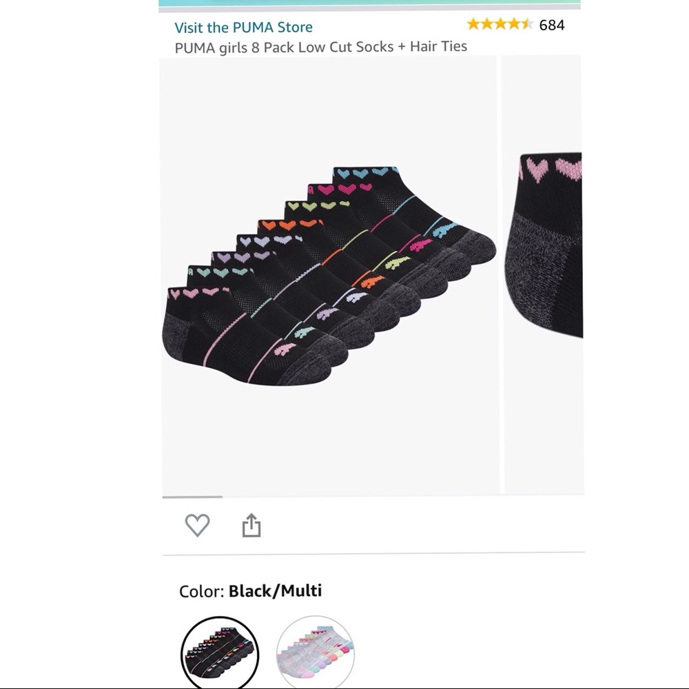 3 for $15: NWT Puma Socks